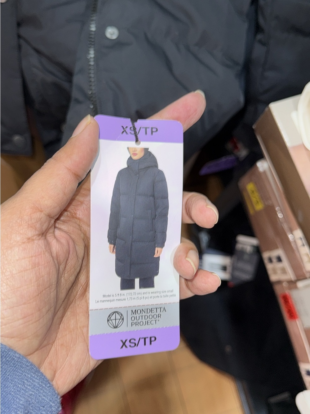 Men's Long Puffer Jacket - Black